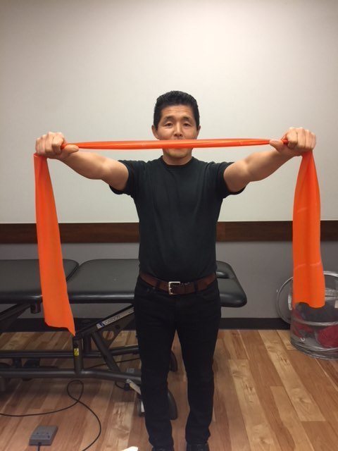 Band Stretch : Starting Position - Dr Ken Nakamura Downtown Toronto Chiropractor | Best Toronto Chiropractor