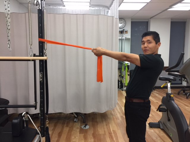 High Rows With External Rotation Starting Position: Dr Ken Nakamura Downtown Toronto Chiropractor | Toronto Chiropractor Best