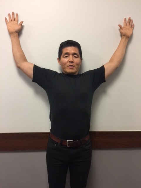 Wall Press Exercise: Finishing Position - Dr Ken Nakamura Downtown Toronto Chiropractor | Best Toronto Chiropractor