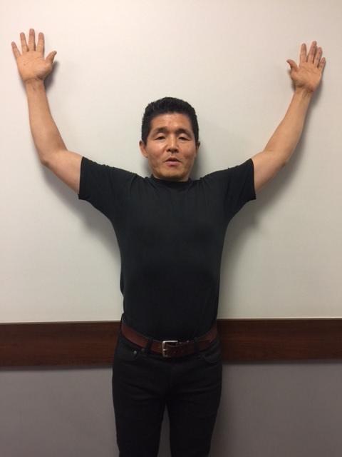 Wall Press Exercise: Finishing Position - Dr Ken Nakamura Downtown Toronto Chiropractor | Best Toronto Chiropractor
