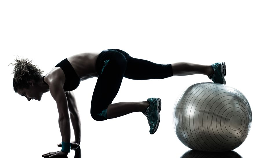 Mountain climbers with Swiss Ball | Dr Ken Nakamura Financial District Chiropractor